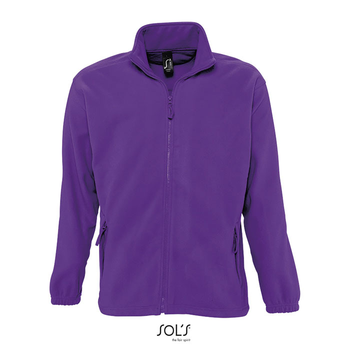 Veste polaire personnalisée homme NORTH Violet foncé